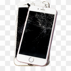 Broken Device Transparent - Broken Phones Png, Png Download - broken iphone png
