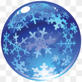 Bolas De Cristal De Navidad - Snow Blue Ball Png, Transparent Png - gorro de navidad png