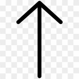 Ios Arrow Thin Up - Thin Up Arrow Png, Transparent Png - thin arrow png