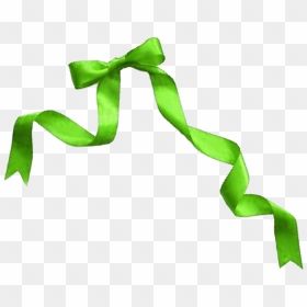 Green Ribbon Bow Png Download - Transparent Background Green Ribbon Png, Png Download - ribbon bow png