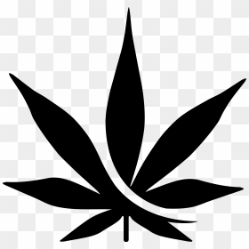 Black Cannabis Leaf , Png Download - Marijuana Vector, Transparent Png - black leaf png