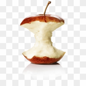 Apple Bitten - Peel, HD Png Download - comida png