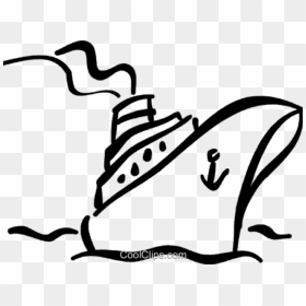Cruise Ship Outline Clip Art - Clip Art Cruise Ship Drawing, HD Png Download - cruise ship clip art png