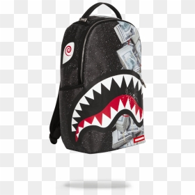 Transparent Shark Teeth Png - Sprayground Backpack Money Powder Shark, Png Download - sharks png