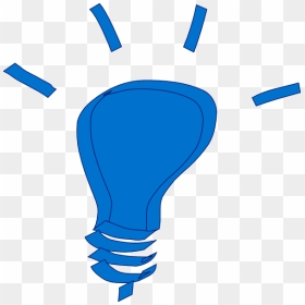 Thumb Image - Light Bulb Idea Cartoons, HD Png Download - blue light png