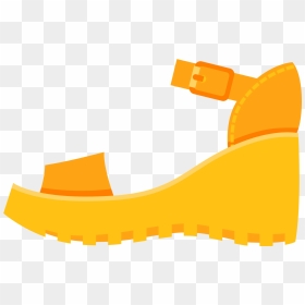 Yellow Sandals - Sandal, HD Png Download - sandals png