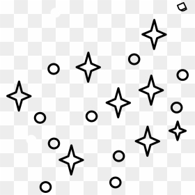 Black And White Stars Clip Art, HD Png Download - space stars png