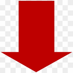 Red Down Arrow Clip Art - Red Arrow Pointing Down Png, Transparent Png - thin arrow png