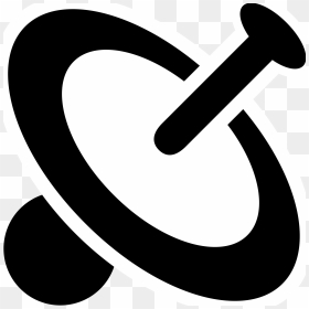 Stylized Antenna Dish Clip Arts - Bullzeye Png Black And White, Transparent Png - antenna png
