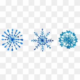 Snowflake Watercolor Painting Euclidean Vector - Watercolor Christmas Card Snowflake, HD Png Download - snowflake vector png