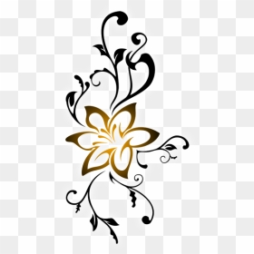 Tribal Flower Tattoo Png, Transparent Png - henna png