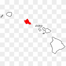 Outline Map Of Hawaiian Islands , Png Download - Hawaii Islands No Words, Transparent Png - hawaii islands png