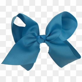 Transparent Blue Ribbon Bow Png - Satin, Png Download - ribbon bow png