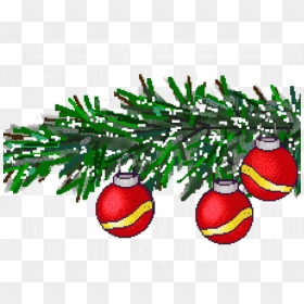 Christmas Ornament Clipart Pine Tree Branch - Christmas Ornament, HD Png Download - pine tree branch png