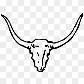 Deer Skull Clipart - Bull Head Outline Png, Transparent Png - skull clipart png