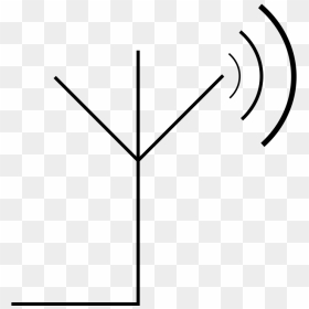 Transmitting Antenna Symbol - Line Art, HD Png Download - antenna png