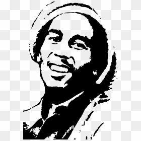 Wall Decal Sticker Stencil Silhouette - Silhouette Bob Marley, HD Png Download - bob marley png