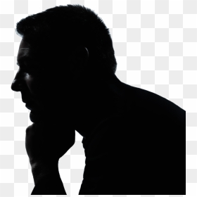 The Thinker Silhouette Stock Photography Clip Art Image - Silhouette Of Thinking Man, HD Png Download - the thinker png