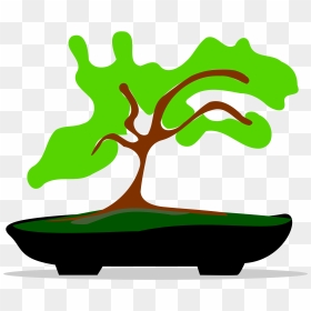 Bonsai Tree Silhouette Vector Png , Png Download - Bonsai, Transparent Png - tree silhouette vector png