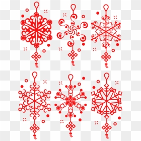 Transparent Red Snowflake Png - Portable Network Graphics, Png Download - snowflake.png