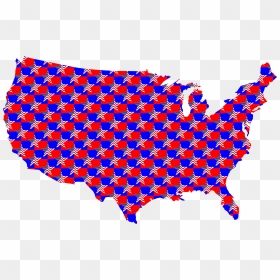 Usa Map Star Pattern 2 Clip Arts - Borders On Stupidity Mexico And Canada, HD Png Download - star pattern png