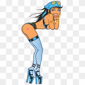 Sexy Cartoon Girls Vector Free - Sexy Cartoon Girl, HD Png Download - sexy lady png