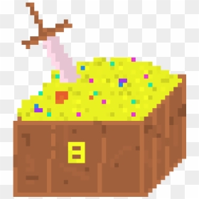 Pixel Treasure Chest Clipart, HD Png Download - treasure png