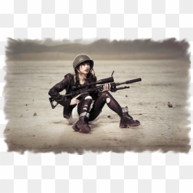 Transparent Female Military Soldiers , Png Download - Post Apocalyptic Military, Png Download - soldiers png