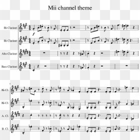 Mii Theme Song Clarinet , Png Download - Wii Theme Song Clarinet, Transparent Png - clarinet png