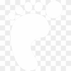 White Footprint Png, Transparent Png - baby footprints png