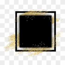 #square #gold #border #glitter #geometric #colorful - Gold Square Border Png, Transparent Png - gold glitter frame png