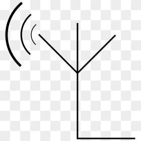 Aerials Electronic Symbol Television Antenna Radio - Line Art, HD Png Download - antenna png