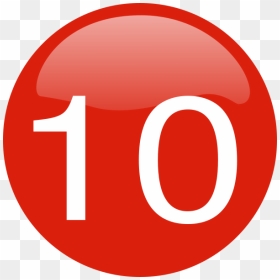 Number 10 Button, HD Png Download - number 10 png