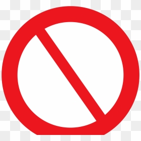 Prohibited Sign Png, Transparent Png - prohibited sign png