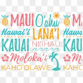 Hawaiianisland Text 2x, HD Png Download - hawaiian png