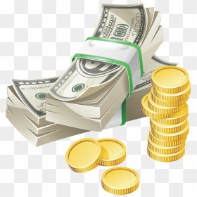 Vector Graphics Stock Illustration Money Royalty-free - Paper Money And Coins Png, Transparent Png - money vector png