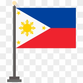 Philippine Flag Png Picture - Transparent Philippine Flag Png, Png Download - american flag pole png