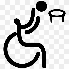 Wheelchair Basketball Clipart, HD Png Download - basketball icon png