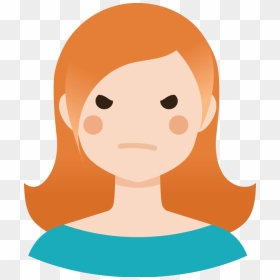 A Young Person Looking Angry, HD Png Download - angry person png