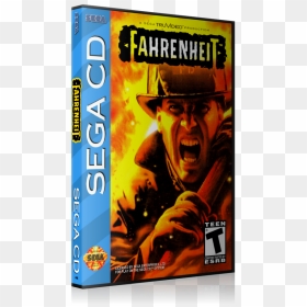 Fahrenheit Replacement Retro Gaming Case - Sega Cd 32x Games, HD Png Download - cd case png
