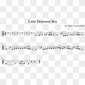 Transparent Clarinet Clipart - Little Drummer Boy Clarinet Sheet Music, HD Png Download - clarinet png