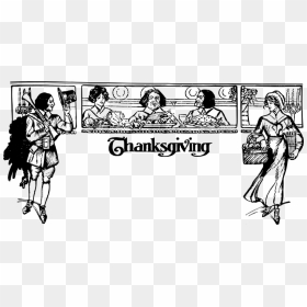 Thanksgiving Banner - Cartoon, HD Png Download - thanksgiving banner png