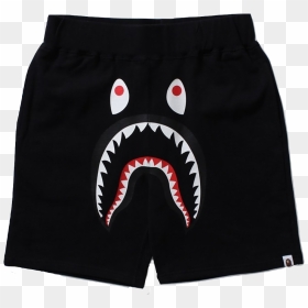 A Bathing Ape Shark Sweat Shorts - Bape Shark Shorts Black, HD Png Download - bape shark png