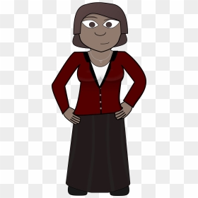 Confident, Business, Woman, African-american, Cartoon - Clip Art, HD Png Download - african american png
