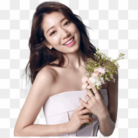 Park Shin Hye With A Bouquet Of Flowers Clip Arts - Park Shin Hye With Flower, HD Png Download - bouquet of flowers png