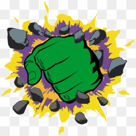 Hulk Smash Fist Clipart - Logo Hulk, HD Png Download - smash png