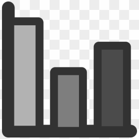 Graphs Black And White, HD Png Download - bar graph png