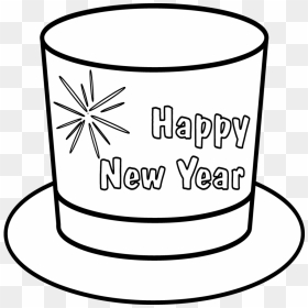 Hat Happy New Year W - New Year For 3rd Class, HD Png Download - new years hat png