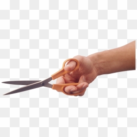 Hand Holding Scissors Png, Transparent Png - tijeras png