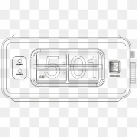 Technical Drawing, HD Png Download - clock vector png